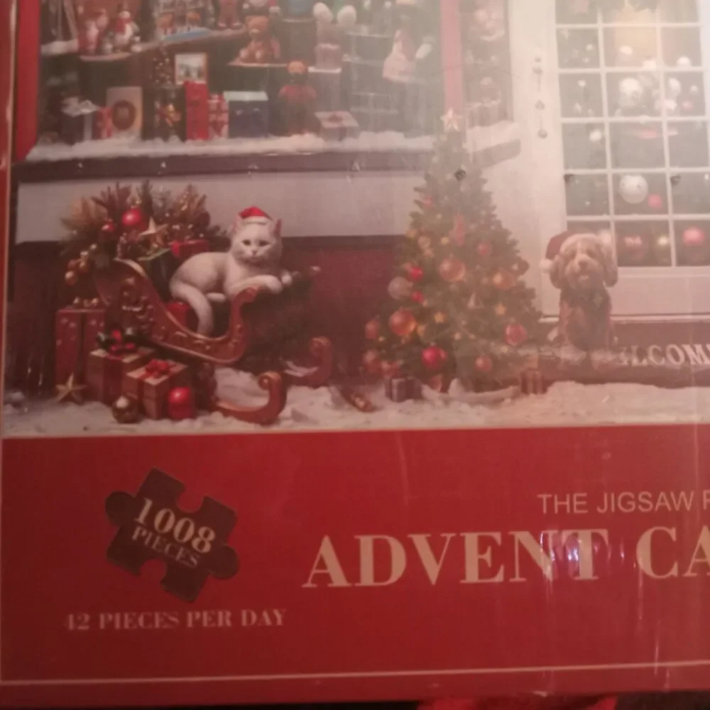 LINAYE Jigsaw Puzzles Advent Calendar 2024 for Adults, Christmas Puzzles 1000...